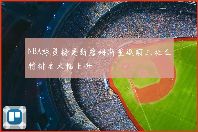NBA球员榜更新詹姆斯重返前三杜兰特排名大幅上升